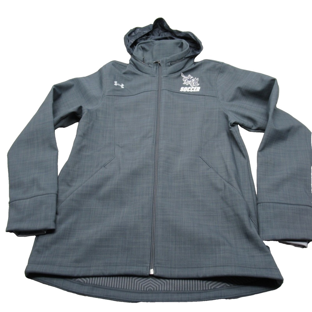 Under Armour Jacket Men Medium Sea Green Stow Hood Coldgear Infrared Thermal